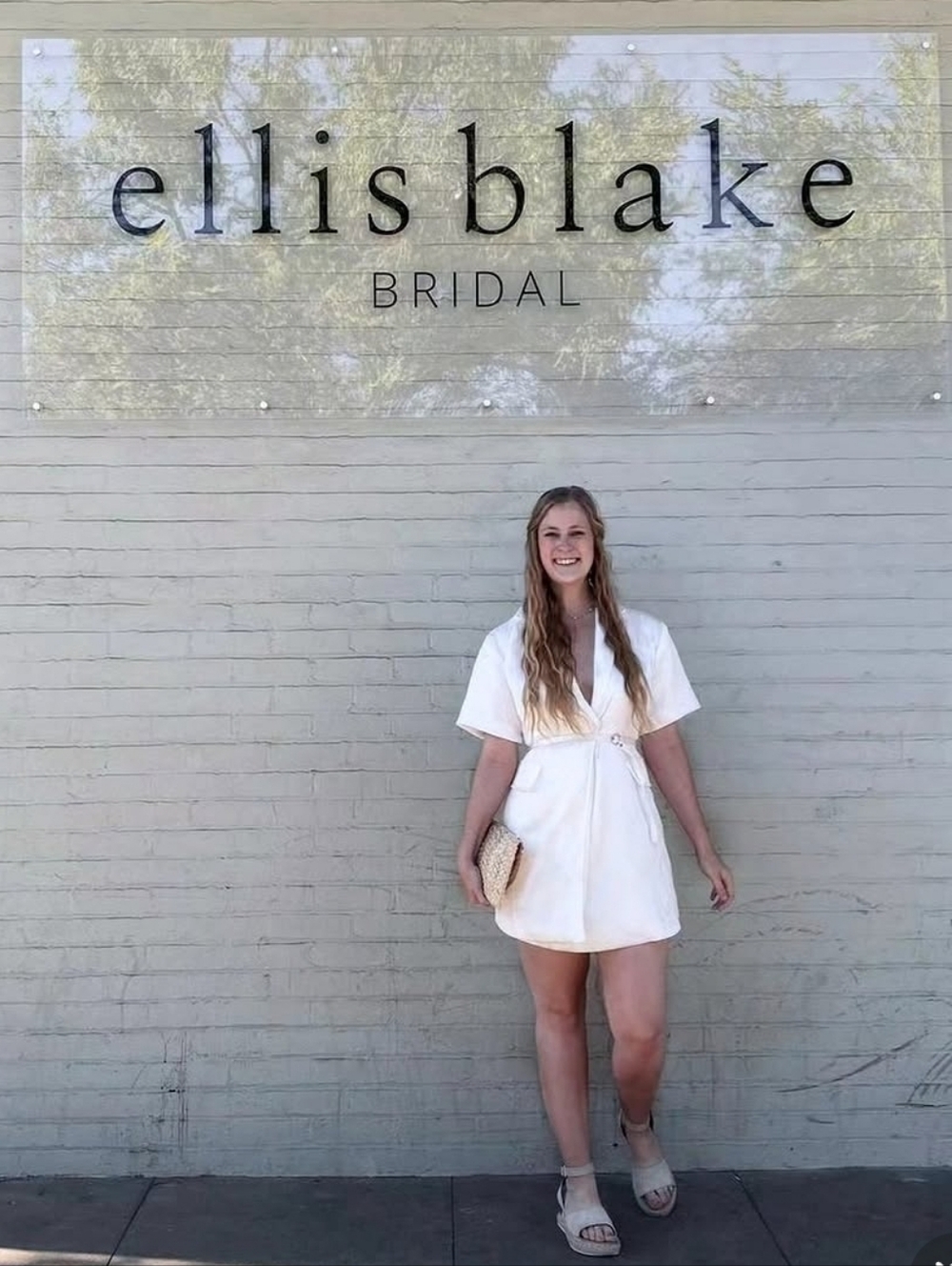 Anthropologie White Textured Wrap Mini Dress Small Bridal